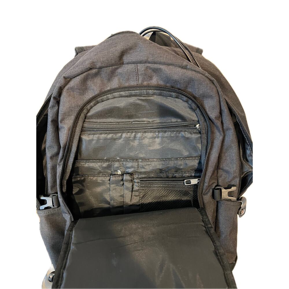 Ambor Black Computer Backpack - Picture 3 of 5